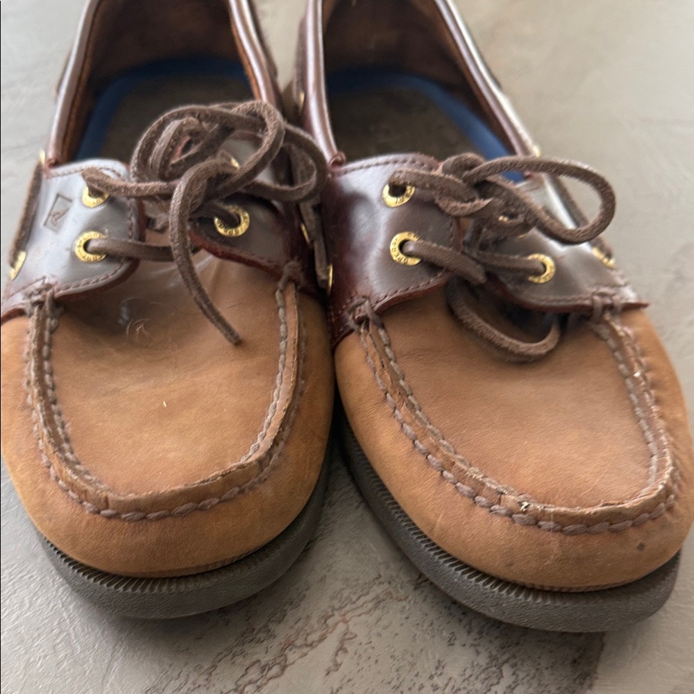 Sperry Brown Leather Boat Shoes
